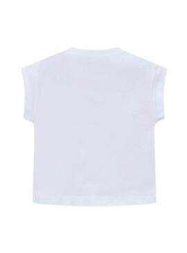 Camiseta Mayoral Modelo branco para menina