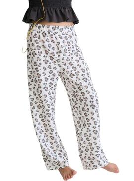 Conjunto Mayoral Animal Print branco e preto para menina