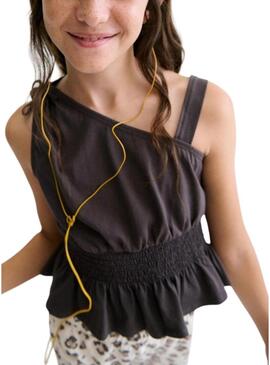 Conjunto Mayoral Animal Print branco e preto para menina