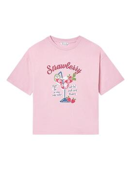 Camisa Mayoral Cocktail rosa para menina