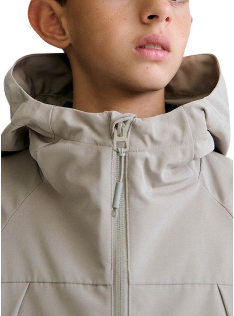 Jaqueta Mayoral corta-vento cinza para menino.