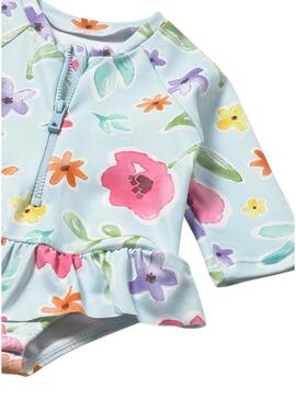 Fato de banho com capuz Mayoral proteção solar recém-nascida