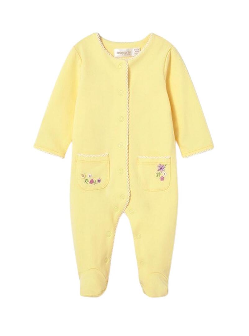 Conjunto de pijamas Mayoral longos multicolor para recém-nascido.
