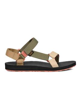 Sandália Teva Universal verde oliva para mulher.