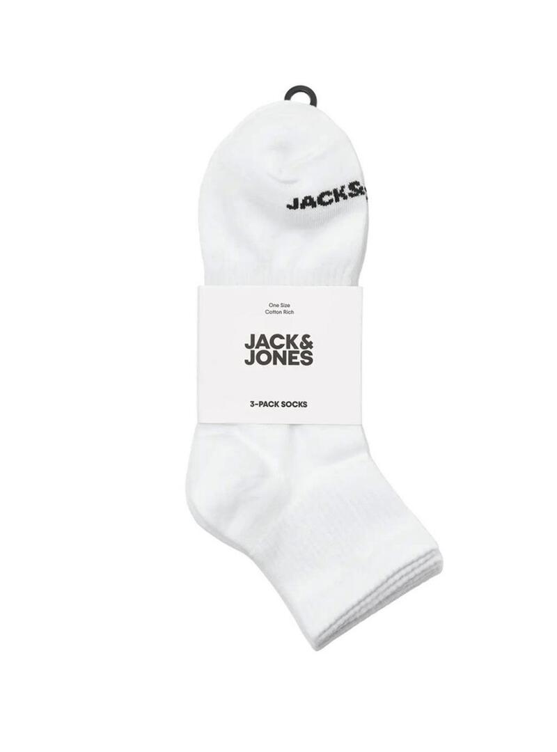Pack de meias Jack and Jones Cluca branco para homem