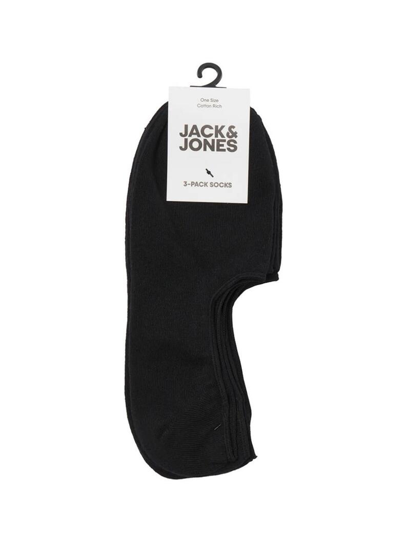 Pack pinkies Jack and Jones preto para homem