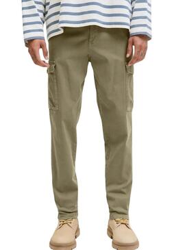 Calças Jack and Jones Stace Arthur verdes para homem.