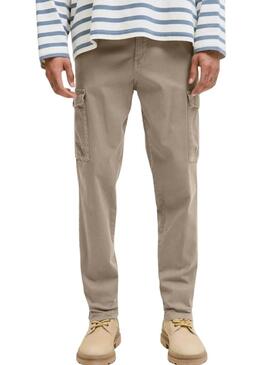 Calças Jack and Jones Stace Arthur bege para homem