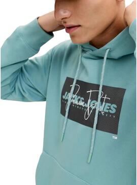 Moleton Jack and Jones Cole turquesa para homem