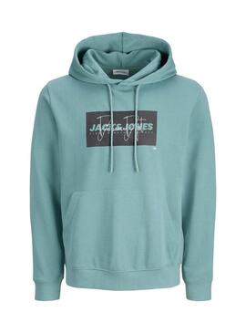 Moleton Jack and Jones Cole turquesa para homem