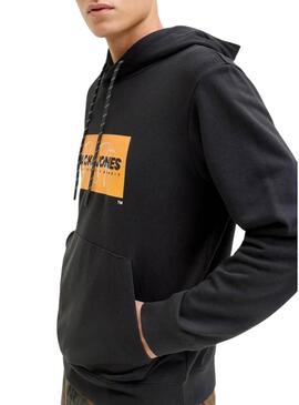 Moletom Jack and Jones Cole preto para homem