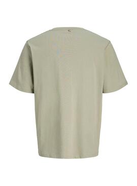 Camiseta Jack and Jones Catskills verde para homem