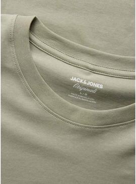 Camiseta Jack and Jones Catskills verde para homem