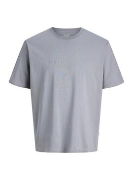 Camiseta Jack and Jones Catskills azul para homem.