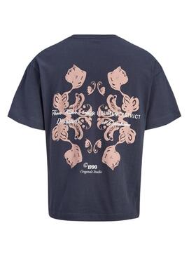 Camiseta Jack and Jones Ontauk marinho para criança