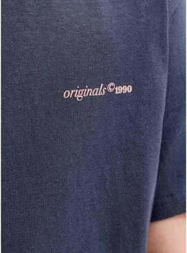 Camiseta Jack and Jones Ontauk marinho para criança