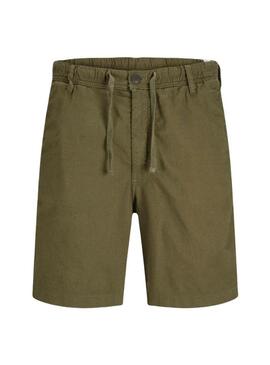 Bermudas Jack and Jones Jaiden verde para criança.