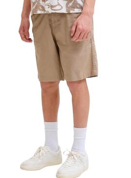 Bermudas Jack and Jones Jaiden camelo para criança.