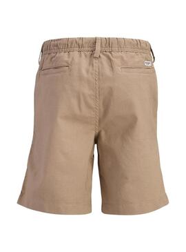 Bermudas Jack and Jones Jaiden camelo para criança.