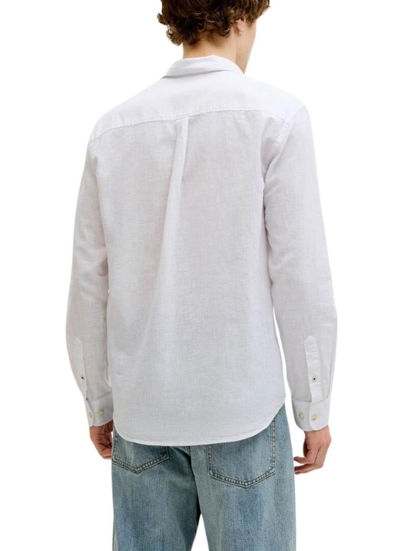 Camisa Jack and Jones Summer branca para homem.