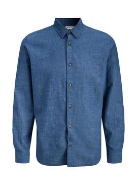 Camisa Jack and Jones Summer azul para homem