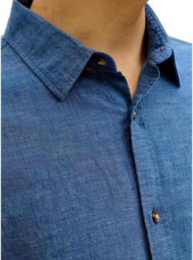 Camisa Jack and Jones Summer azul para homem