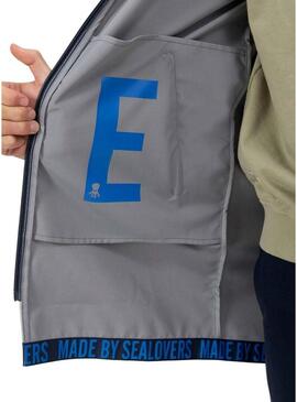 Parka El Pulpo impermeável bege para homem