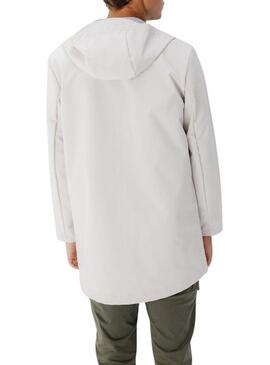 Parka El Pulpo impermeável bege para homem