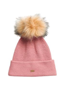 Gorro Superdry Heritage Rosa Mulher