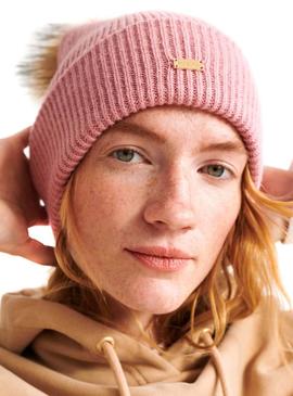 Gorro Superdry Heritage Rosa Mulher