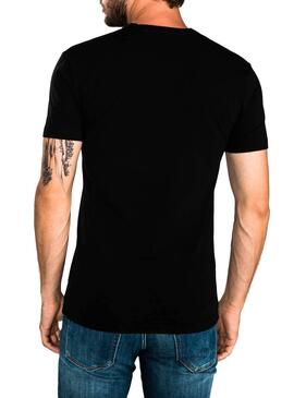 T-Shirt Antony Morato Pico Preto para Homem