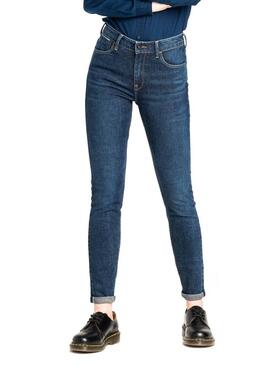 Calças Lee Scarlett High Escura Mulher