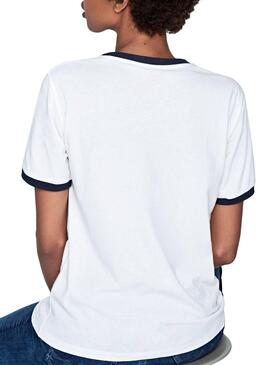 T-Shirt Pepe Jeans Mila Branco Mulher