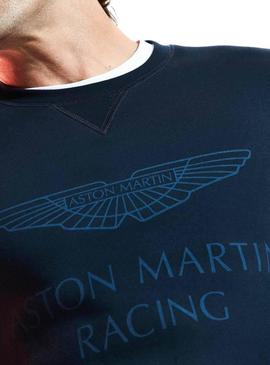 Sweat Hackett Aston Martin Azul Homem