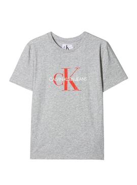 T-Shirt Calvin Klein Jeans Jumpsuitgram Cinza Meni