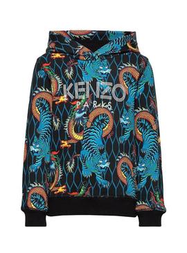 Sweat Kenzo Logo JB 11 Preto Menino