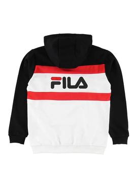 Sweat Fila Logo Preto Menino