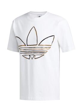 T-Shirt Adidas Aquarela Branco Para Homem