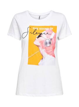 T-Shirt Only Pacey Branco Mulher