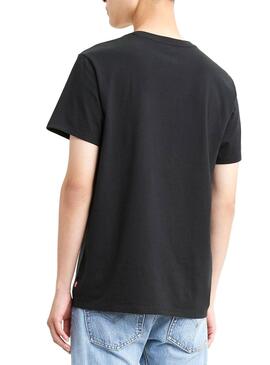 T-Shirt Levis Star Wars R2D2 preto para Homem