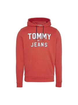 Sweat Tommy Jeans Essential 1985 Vermelho Homem