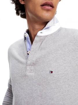 Polo Tommy Hilfiger Iconic Rugby Cinza para Homem