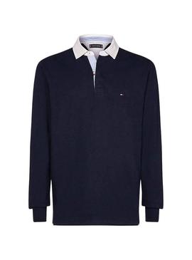 Polo Tommy Hilfiger Iconic Rugby Azul Marinho Home