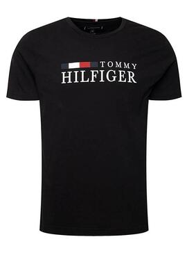 T-Shirt Tommy Hilfiger RWB Preto para Homem