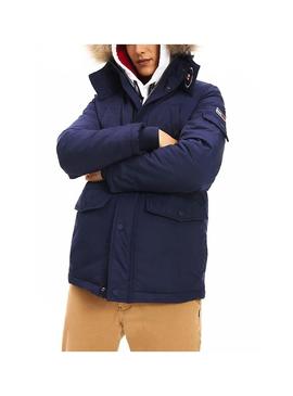 Tommy Jeans Tech Azul Marinho Parka Homem