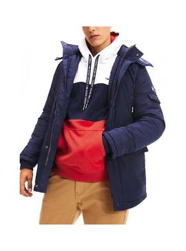 Tommy Jeans Tech Azul Marinho Parka Homem