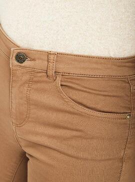 Calças Naf Naf Camel Skinny Para Mulher