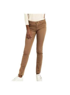 Calças Naf Naf Camel Skinny Para Mulher