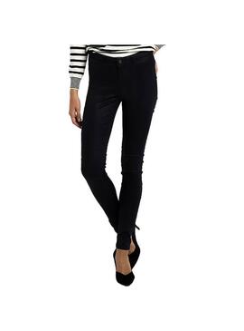 Calças Naf Naf Brilhante Skinny Azul marinho Mul