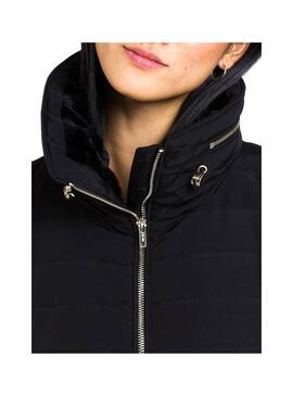 Casaca Naf Naf preto acolchoado para Mulher